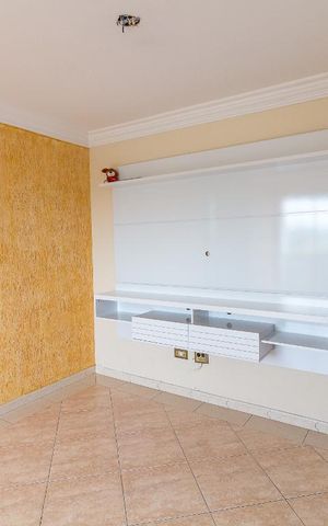 Apartamento à venda com 52m², 2 quartos e 1 vagaSala - painel para TV