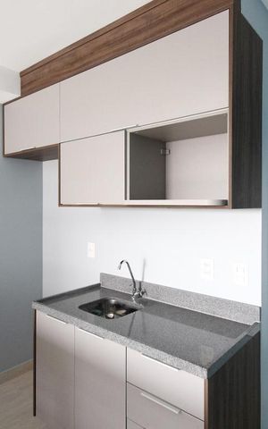Studio à venda com 28m², 1 quarto e sem vaga Studio à venda com 28m², 1 quarto e sem vagaCozinha