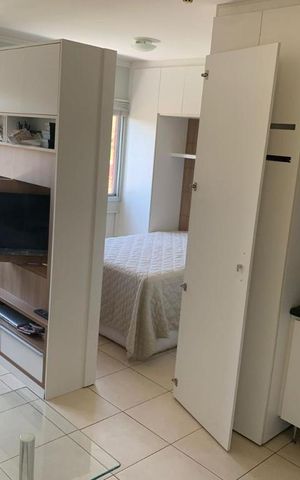 Studio para alugar com 27m², 1 quarto e 1 vaga Studio para alugar com 27m², 1 quarto e 1 vagaQuarto