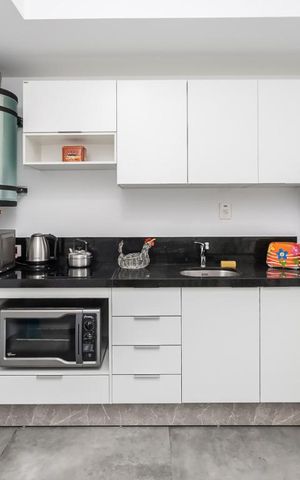 Studio à venda com 37m², 1 quarto e sem vaga Studio à venda com 37m², 1 quarto e sem vagaCozinha