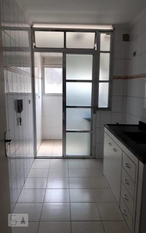 Apartamento para alugar com 54m², 2 quartos e 1 vagaVisão da Cozinha para a lavanderia