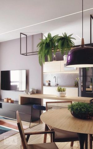 Apartamento para alugar com 60m², 1 quarto e 1 vaga Apartamento para alugar com 60m², 1 quarto e 1 vagaSala