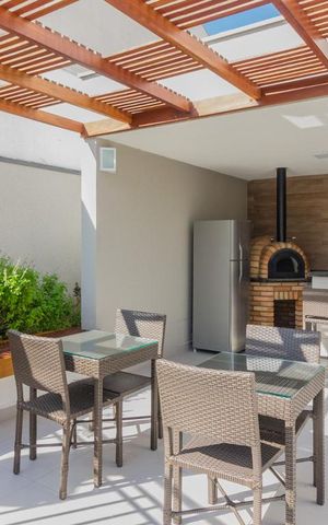 Apartamento à venda com 77m², 3 quartos e 2 vagas Apartamento à venda com 77m², 3 quartos e 2 vagasÁrea comum - Churrasqueira
