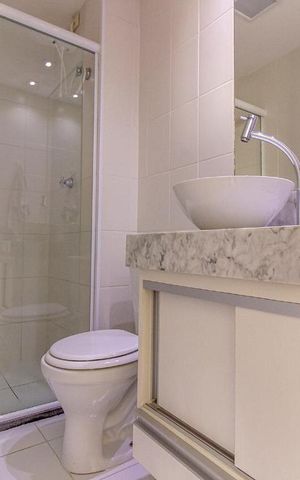 Apartamento para alugar com 34m², 1 quarto e sem vaga Apartamento para alugar com 34m², 1 quarto e sem vagaBanheiro
