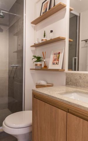 Apartamento para alugar com 65m², 2 quartos e 1 vaga Apartamento para alugar com 65m², 2 quartos e 1 vagaBanheiro