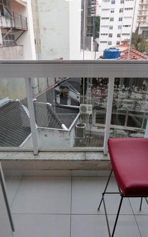 Studio à venda com 38m², 1 quarto e sem vagaVaranda