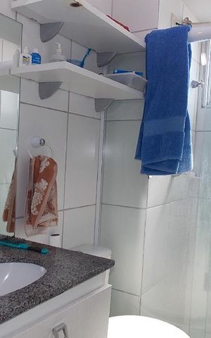 Apartamento à venda com 70m², 3 quartos e 1 vaga Apartamento à venda com 70m², 3 quartos e 1 vagaBanheiro da Suíte