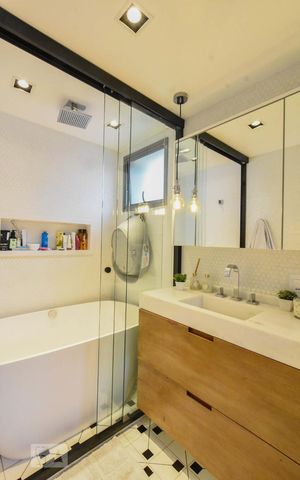 Apartamento à venda com 56m², 1 quarto e 1 vagaBanheiro Suíte 