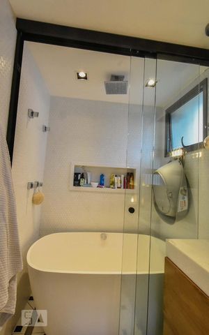 Apartamento à venda com 56m², 1 quarto e 1 vagaBanheiro Suíte 