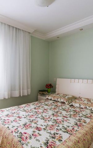 Apartamento à venda com 90m², 4 quartos e 3 vagasQuarto 3 - Suíte