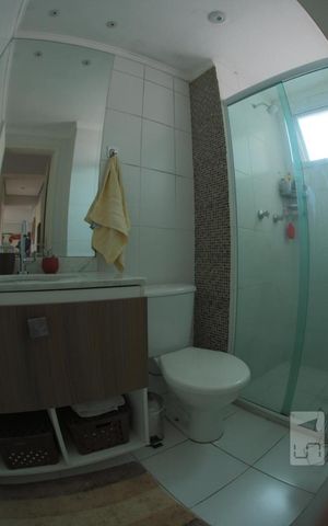 Apartamento à venda com 72m², 2 quartos e 1 vagaBanheiro da Suíte A/B