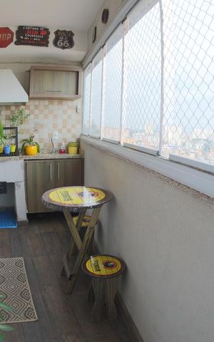 Apartamento à venda com 72m², 2 quartos e 1 vagaÁrea Gourmet A/B/C