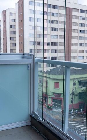 Studio à venda com 39m², 1 quarto e sem vagaVaranda
