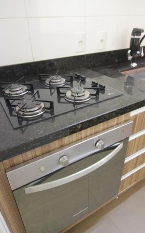 Apartamento à venda com 73m², 3 quartos e 2 vagasDetalhe da cozinha