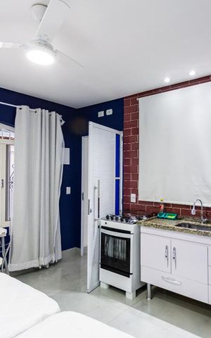 Studio para alugar com 24m², 1 quarto e sem vaga Studio para alugar com 24m², 1 quarto e sem vagaCozinha