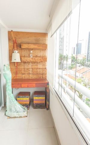 Apartamento à venda com 62m², 1 quarto e 1 vagaVaranda