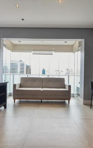 Studio para alugar com 40m², 1 quarto e 1 vagaSala
