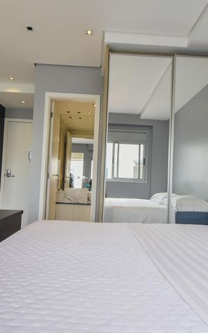 Studio para alugar com 40m², 1 quarto e 1 vagaDormitório