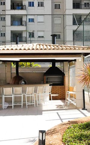 Apartamento à venda com 70m², 2 quartos e 2 vagasChurrasqueira