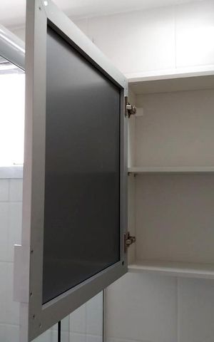 Apartamento para alugar com 48m², 2 quartos e 1 vaga Apartamento para alugar com 48m², 2 quartos e 1 vagaBanheiro - Armário com espelho