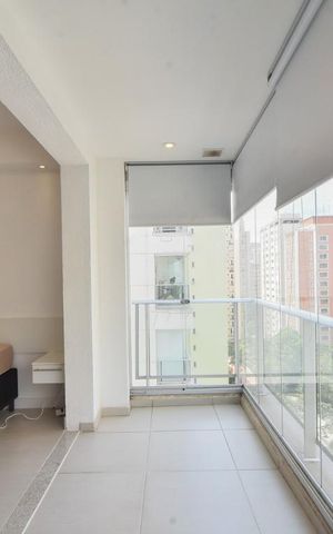 Studio para alugar com 37m², 1 quarto e 1 vagaVaranda