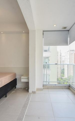 Studio para alugar com 37m², 1 quarto e 1 vagaVaranda