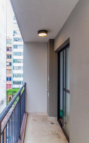 Studio para alugar com 25m², 1 quarto e sem vagaVaranda