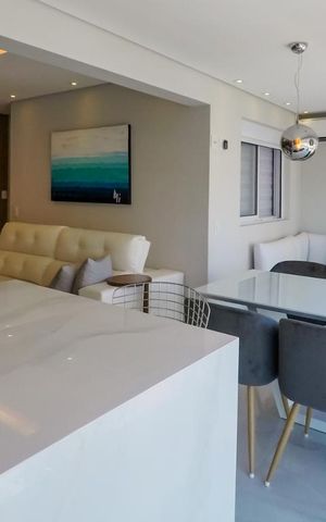 Apartamento à venda com 74m², 2 quartos e 2 vagasVaranda Gourmet