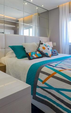 Apartamento à venda com 74m², 2 quartos e 2 vagasQuarto 2 - Suite