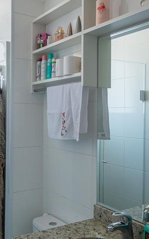 Apartamento à venda com 82m², 2 quartos e 2 vagas Apartamento à venda com 82m², 2 quartos e 2 vagasBanheiro da Suíte