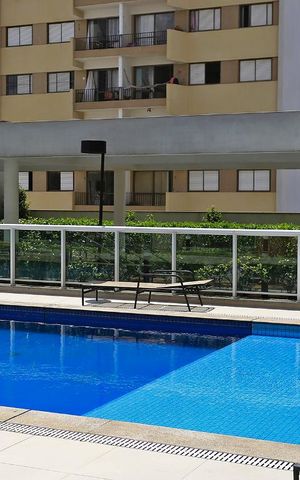 Studio para alugar com 43m², 1 quarto e 1 vagaPiscina