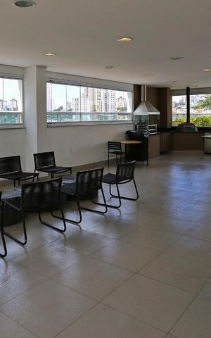 Studio para alugar com 43m², 1 quarto e 1 vagaChurrasqueira