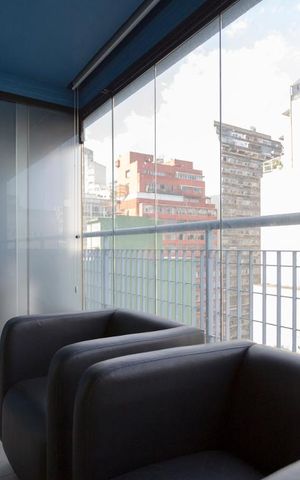 Studio para alugar com 35m², 1 quarto e 1 vagaVaranda