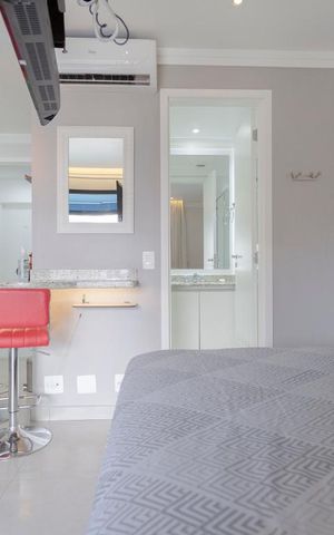 Studio para alugar com 35m², 1 quarto e 1 vagaQuarto