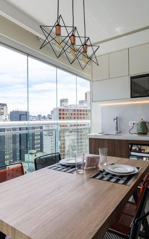 Studio para alugar com 32m², 1 quarto e 1 vagaStudio