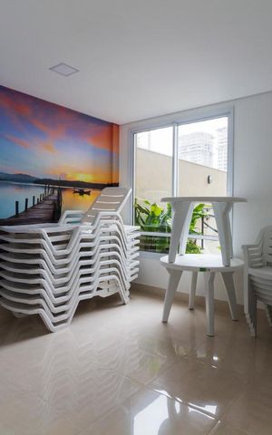 Studio à venda com 41m², 1 quarto e 1 vagaSauna