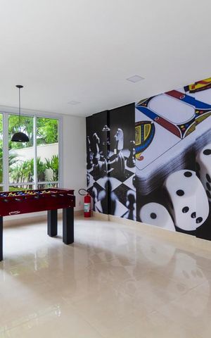 Studio à venda com 41m², 1 quarto e 1 vagaSalão de jogos
