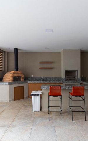 Studio à venda com 41m², 1 quarto e 1 vagaChurrasqueira