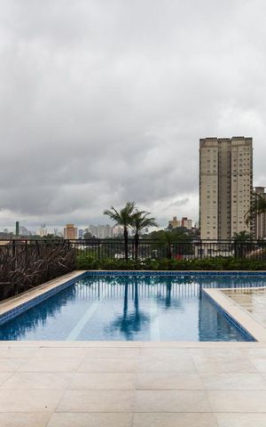 Studio à venda com 41m², 1 quarto e 1 vagaPiscina