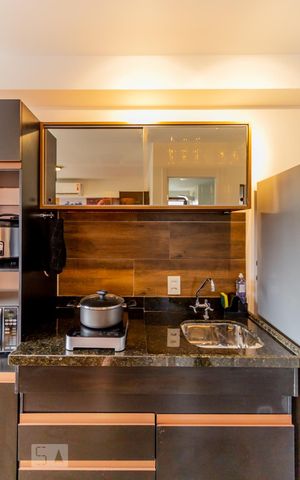 Studio à venda com 30m², 1 quarto e sem vagaCozinha