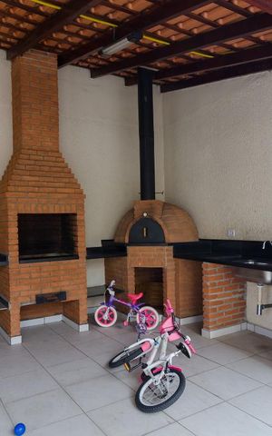 Apartamento à venda com 57m², 2 quartos e 1 vagaChurrasqueira