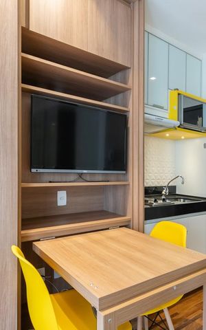 Studio à venda com 24m², 1 quarto e 1 vaga Studio à venda com 24m², 1 quarto e 1 vagaCozinha