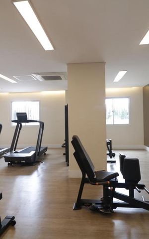 Apartamento para alugar com 36m², 1 quarto e 1 vaga Apartamento para alugar com 36m², 1 quarto e 1 vagaÁrea comum - Academia