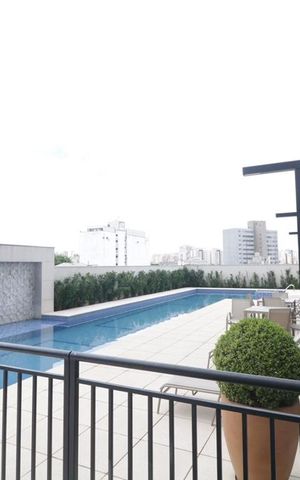 Apartamento para alugar com 36m², 1 quarto e 1 vaga Apartamento para alugar com 36m², 1 quarto e 1 vagaÁrea comum - Piscina