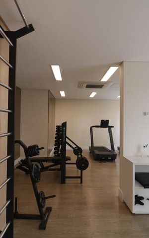 Apartamento para alugar com 36m², 1 quarto e 1 vaga Apartamento para alugar com 36m², 1 quarto e 1 vagaÁrea comum - Academia