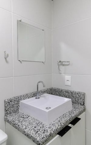 Studio à venda com 33m², 1 quarto e sem vaga Studio à venda com 33m², 1 quarto e sem vagaBanheiro