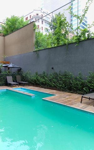 Studio à venda com 33m², 1 quarto e sem vaga Studio à venda com 33m², 1 quarto e sem vagaPiscina