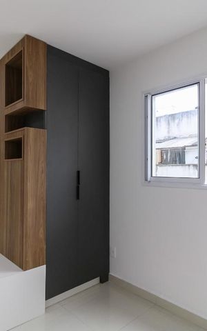 Studio à venda com 33m², 1 quarto e sem vaga Studio à venda com 33m², 1 quarto e sem vagaQuarto