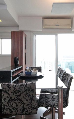 Apartamento para alugar com 84m², 1 quarto e 1 vagaSala
