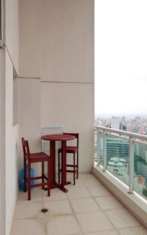 Apartamento para alugar com 84m², 1 quarto e 1 vagaVaranda